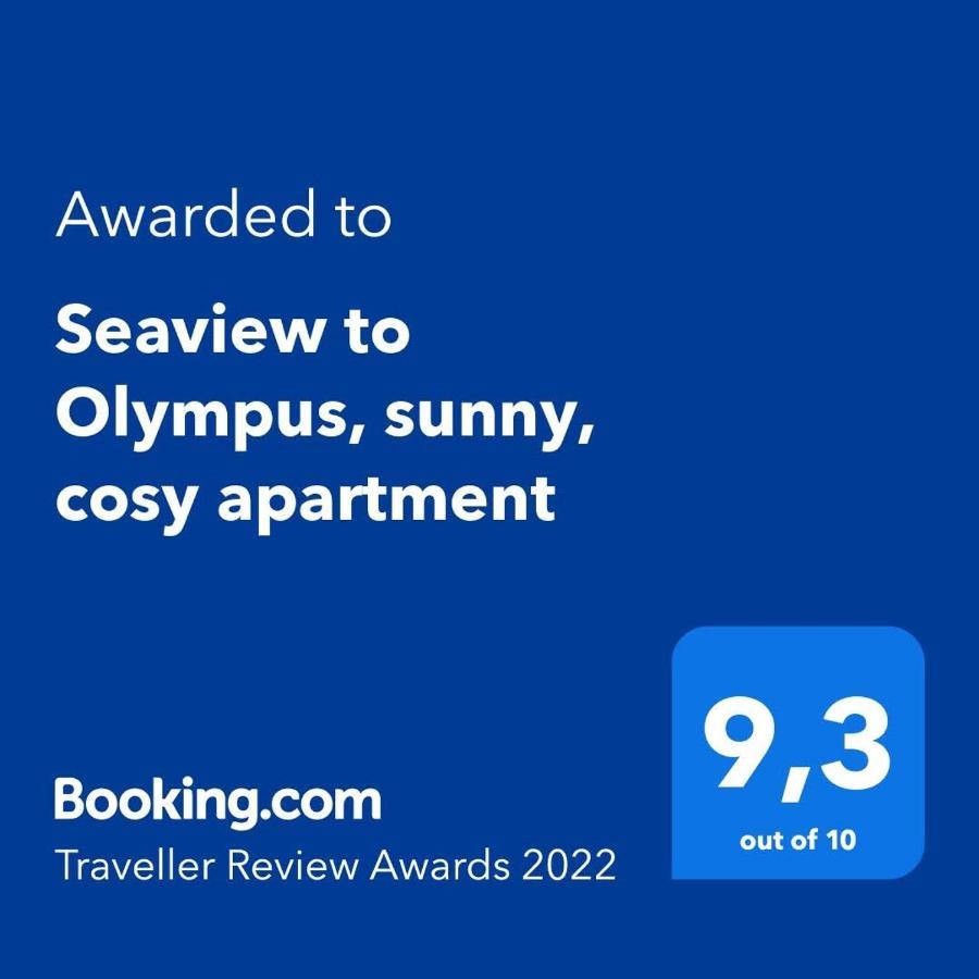Seaview To Olympus, Sunny, Cosy Apartment ネア・ミカニオーナ エクステリア 写真