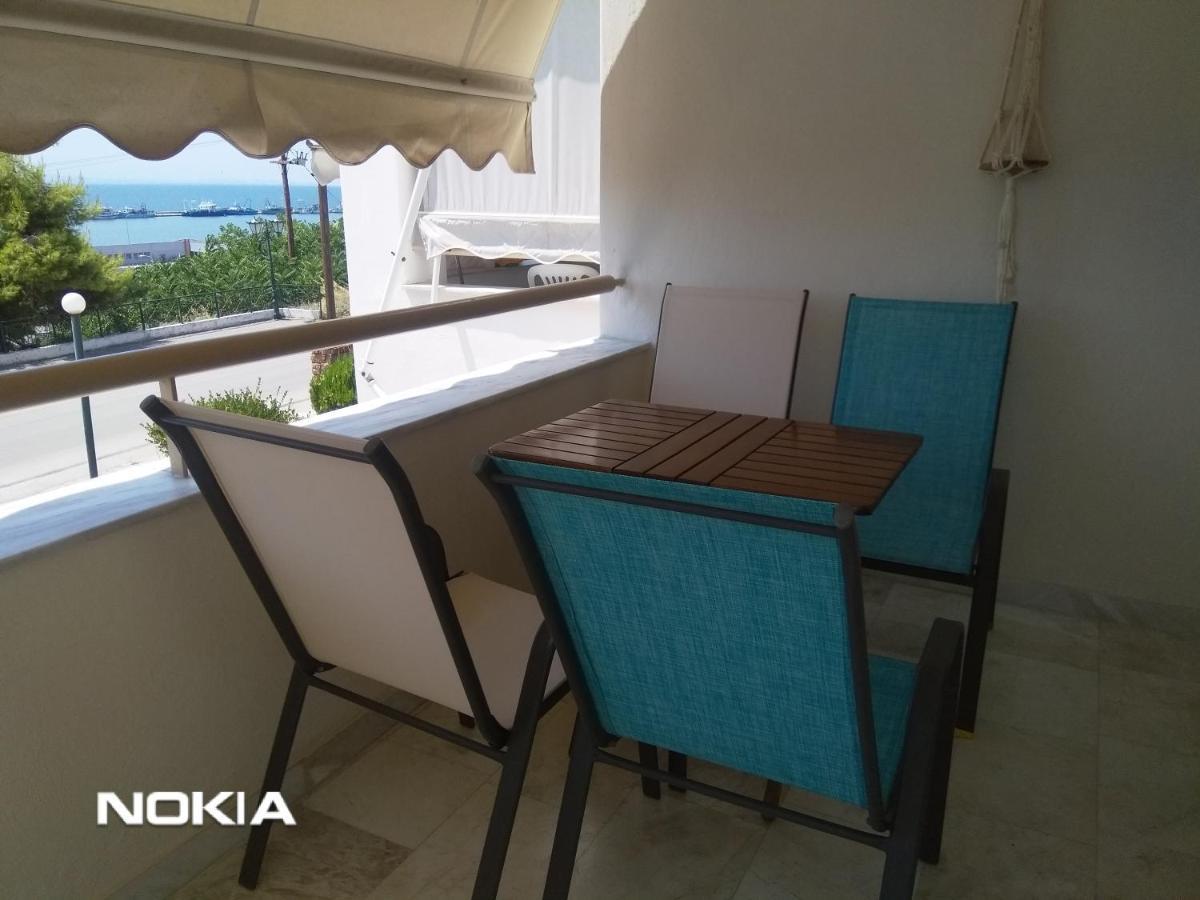 Seaview To Olympus, Sunny, Cosy Apartment ネア・ミカニオーナ エクステリア 写真