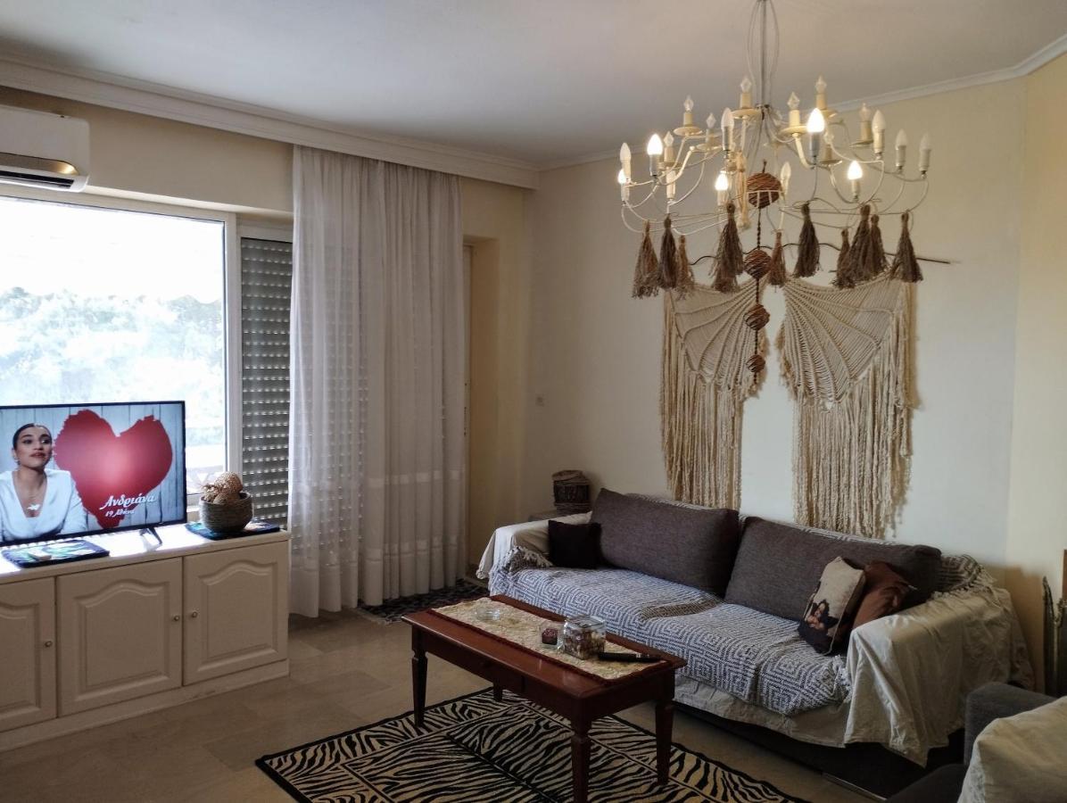 Seaview To Olympus, Sunny, Cosy Apartment ネア・ミカニオーナ エクステリア 写真